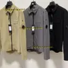 Jaquetas masculinas casaco uma lente lapela camisa jaquetas vestuário tingido utilitário overshirt ao ar livre homens cardigan outerwear vestir 2024 mens designer jaqueta homens