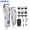 Tondeuse 2023 Limural Tondeuses à cheveux professionnelles sans fil pour coupe de cheveux, tondeuse à barbe, kit de toilettage rechargeable pour hommes