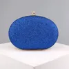 Borsa da sera con pochette di lusso da donna con diamanti Borsa da donna con tasca in cristallo per matrimonio da donna Portafoglio femminile per regalo di qualità per feste 240110