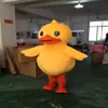2018 Factory Big Yellow Rubber Duck Mascot Costume Cartoon Performing kostuum 3425
