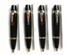 High quality Bohemies Mini Ballpoint pen Black Resin and Metal Design Office School Supplies Writing Smooth Ball pens With Diamond8529667