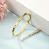 Classic Cartres Bracelet 18K Rose Gold Card Home Plus Female Colorless Narrow Edition One Nail Diamond Couple 18k gold Mixed Batch