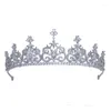 Hair Clips European And American Accessories Bridal Wedding Full Zircon Crown Headdress Zhao Liying Star Same Style