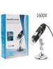 500X 1000X 1600X 8 светодиодный цифровой USB-микроскоп, лупа для микроскопа, электронная стерео USB-эндоскопическая камера с металлической подставкой7325128