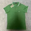 Polo da uomo Designer moda Polo classica di lusso estiva Cotone inglese Spiga di grano manica corta T-shirt business casual con ricamo mezzaluna da uomo e da donna