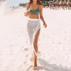 Women's Swimwear Canwedance Beach Skirts High Waist Hollow Out Knitted Beachwear Sexy Crochet Cotton Cover Ups Holiday Bottoms
