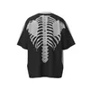 T-shirts masculins 2023 Split Bla Bla White Kapital T-shirt Men Femmes ch poète os t-shirt lâches Japon Rib Short Sleeveyolq