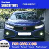 Voor Honda CIVIC X G10 LED Koplamp 16-21 Dagrijverlichting Streamer Richtingaanwijzer Voorlamp Grootlicht angel Eye Projector