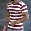 T-shirt da uomo T-shirt oversize T-shirt da uomo Estate Maschile Camicie con o-collo Casual T-shirt a maniche corte oversize Zebra Stripe Stampato Abbigliamento TopsL240110