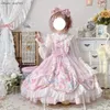 Dresses Women Gothic Casual Harajuku Fashion Bow Pink Dress Female Lolita Temperament Slim Sweet Kawaii Jsk Cool Girl