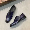 Berluti Business chaussures en cuir Oxford veau fait main haut qualité patchwork peint à la main Scritto messieurs formalwq