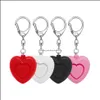 Keychains Fashion Accessories Design Keychain Self Defense Heart Alarms Form Alarm med LED Light Drop Delivery 2021 C5KWE221M