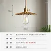 Pendant Lamps Wabi-sabi Brass Chandelier Dining Room Bar Balcony Entryway Light Bedroom Bedside Lamp Japanese LED