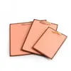 Cadeau cadeau 10pcs rose kraft papier sacs portables ruban poignée sac à provisions pour la fête d'affaires fournitures de mariage emballage