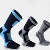 Chaussettes en coton pour hommes, douces et chaudes, à bout fendu, épaisses, tendance, mode Sport, Patchwork, cinq doigts, Tube central, bonneterie