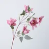 Decorative Flowers Simulation 5-head Clivia Home Decor Artificial Silk Flower Bright-Colored Arrangement Desktop Wedding Ornaments