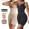 Waist Tummy Shaper MISTHIN High Waist Control Panties Double Stap Shapewear For Women Seamless Safety Pants Waist Body Shaper Shorts Q240110