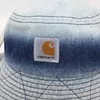 Spring and Summer Sunshade Flat Top Water Wash Gradient Versatile Wide Eaf Universal Fisherman Hat Men's and Women's Trendy Brand Street Dance Basin Hat