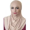 Etniska kläder malaysia khimar muslimska kvinnor hijab inre rör amira omedelbar halsduk huvud wrap två bit set