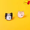 Épingle à revers en émail panda et cochon, broche en métal de dessin animé, bijoux pour femmes et hommes, chapeau, sac à dos, sacs, épingles de Badge, cadeaux pour enfants