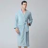 BALDAUREN hombres Coral polar absorbente el mismo estilo camisón Albornoz pijamas Kimono bata Otoño Invierno estilo 240110