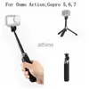 Selfie Monopods 1/4 Skruvfast Selfie Stick Extension Rod Tripod Aluminium Alloy Pole för DJI OSMO Action 5 6 7 8 360 Kameratillbehör YQ240110