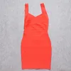 Abiti casual Willbenice 2024 Summer Ladies Mini Short Dress Women Sexy Sexy Sleeveless Bandage rosso Bandata Rossa Elegante Vestitido