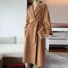 Maxmaras Cappotto Avvolgente da Donna Cappotti in Pelo di Cammello European Goods Palace Classe 100 Puro Cashmere Sciolto Doppio Lato per Media Lunghezza 2024 Autumnwinte Rj4z NBFH