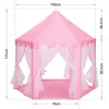 Enfants Portable pliant Prince princesse tente enfants château jouer maison enfants filles cadeau en plein air plage fermeture éclair tente livraison directe 240109