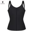 Cintura modellante Body Shaper da donna 100% lattice Gilet dimagrante 9 Corsetto per allenatore in vita disossato in acciaio a spirale con ganci 240109