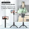 Stabilizatory selfie Stick Portable Bluetooth bezprzewodowy statyw statyw zewnętrznego uchwytu na zewnątrz aparat akcji na żywo zdjęcie iOS Uwaga 20 Stabilizator smartfonów YQ240110