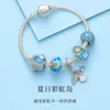 2024Designer Pandorabracelet Family's Moon Dual Pulling Snake Bone Family Blue Star Girl Christmas Snowflake Pumpkin Car Handgjorda smycken Beads Armband