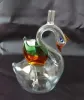 Hauteur Bongglass Klein Recycler plates-formes pétrolières conduite d'eau pomme de douche Perc Bong tuyaux en verre narguilés ZZ