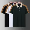 Polos de diseñador para hombre, Polos de lujo, camiseta informal para hombre, camiseta con estampado de letras de abeja y serpiente, camiseta bordada a la moda para hombre de calle