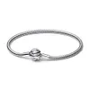 2024designer Pandorabracelet Famille Lune Double Tirant S925 Argent Sterling Asymétrique Étoile Ot Sangle Irrégulière Dessinée À La Main Amour Serpent Os Bracelet