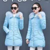 Dames Trenchcoats Dame Winterjas Dames Donskatoen Bontkraag Capuchon Dames Casual Warm Bovenkleding Jassen Dames Meisjes Zwart