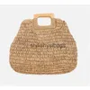 TOTES Simple Street Fashion Bag Women Summer Beach Bag Duża pojemność torebki damskie ręcznie robane bohemian rattan podróży Totestylishyslbags