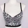 Canotte da donna 1 pezzo Donna Estate squisito colorato strass decorativo Top a tubo Moda tutto-fiammifero Personalizzato Performance sul palco Bustier