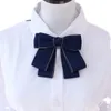 Bank bow tie bow scarf Female professional staff teller decorated bow shirt Work blue bow tie bow scarf bow ite 240109