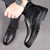 Shoes for Men Handmade Genuine Leather Casual Soft Rubber Loafers Business Dress Spring Autumn Luxury SlipOn Driving 240110