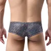 Onderbroek Heren Slipje Ondergoed Mannen Bikini Effen Boxers Cueca Sexy Pailletten Boxershorts Mini Trunks Man U Pouch Gay