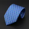 High Quality Soft Silk Ties 51Colors Fashion 7.5cm Geometric Pattern Necktie For Men Wedding Business Meeting Suit Gravata 240109