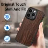 CASEiST Étui de téléphone de luxe en grain de bois pour protéger l'objectif du motif en bois PC en cuir PU résistant aux chocs pour iPhone 15 14 13 12 11 Pro Max XS XR 7 8 Plus Samsung S23 22 Ultra