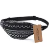 WR Design Fanny Pack Bohemian Style Women Waist Bag Double Zipper Belt Pouch Travel Phone Bag with 6 Colors 240110