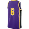 Russell Westbrook Anthony 3 Davis Basketball Jersey personnalisé Lonnie Walker IV Troy Brown Jr Austin Reaves Wenyen Gabriel Kendrick Nunn 2023 2024 City en gros