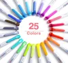 5 pezzi di colori delicati evidenziatori penne set doppia punta audace fine amichevole pennarello fluorescente lettere disegno ufficio scuola F7825581175