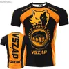 Męskie koszulki męskie Muay Thai Training Clothing Modna oddychająca letnia koszula dla mężczyzn swobodne topy o kasku luźne topy fitness TEESL40110