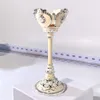 Enamel Colored Pearl Zircon Inlaid High Foot Cup Ball Base New Design Goblet Shape Metal Crystal Ball Holder Stand Sphere Base Home Decoration To Send Friends Family