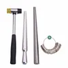 Necklaces Pandahall Jewelry Measuring Tool Sets Ring Size Sticks Ring Mandrel American Calibration Ring Sizers Installable Two Ways Hammer