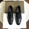 Berluti Business Leather Shoes Oxford Calfskin Handmade Top Quality Berluti's Gaspard Footwear Lefu with Polished Cowhide and Stone Pattern Casualwq